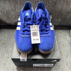 Adidas VeloSamba Vegan Blue Rush Cycling Shoes Mens Size 9.5 NWT